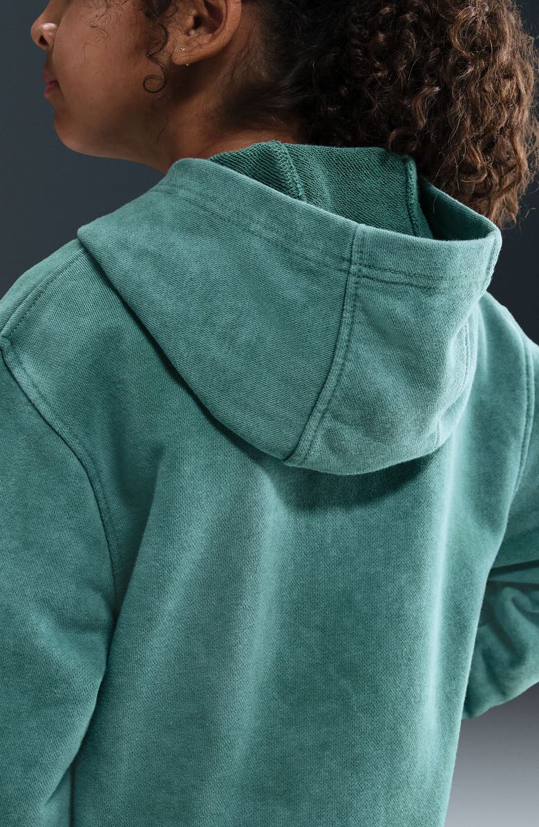 Nike Kids' Cotton Blend Fleece Hoodie, Alternate, color, Bicoastal/ White