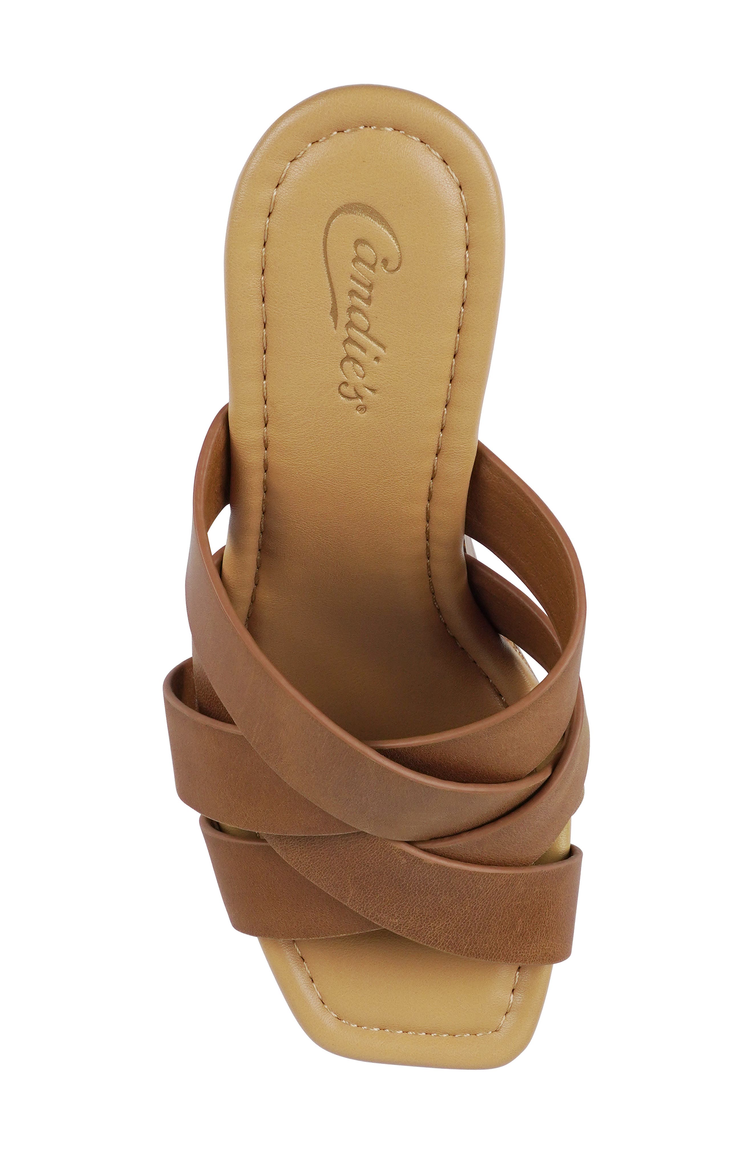 Marlie Platform Slide Sandal, Alternate, color, TAN LEATHER