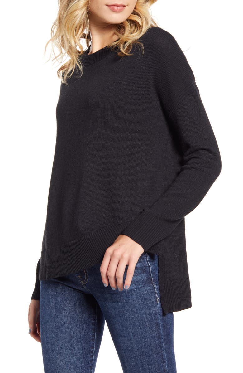 Chelsea28 Chelsea 28 High/Low Crewneck Sweater, Main, color,