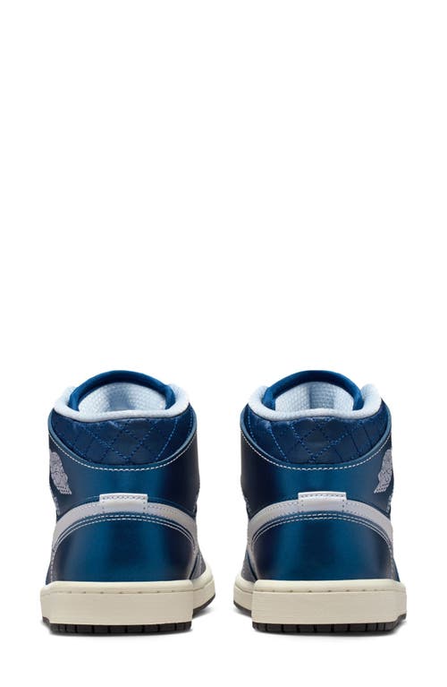 Jordan Air  1 Mid Se Basketball Sneaker In Blue