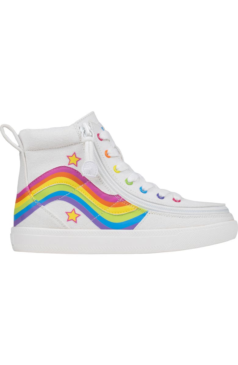 BILLY Footwear Kids' High Top Sneaker, Main, color, Wavy Rainbow