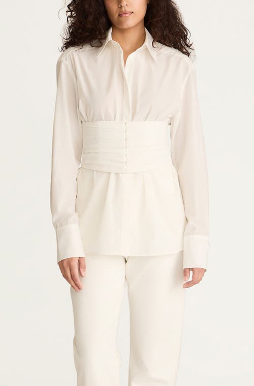 REBECCA TAYLOR REBECCA TAYLOR CORSETED BUTTON DOWN 
