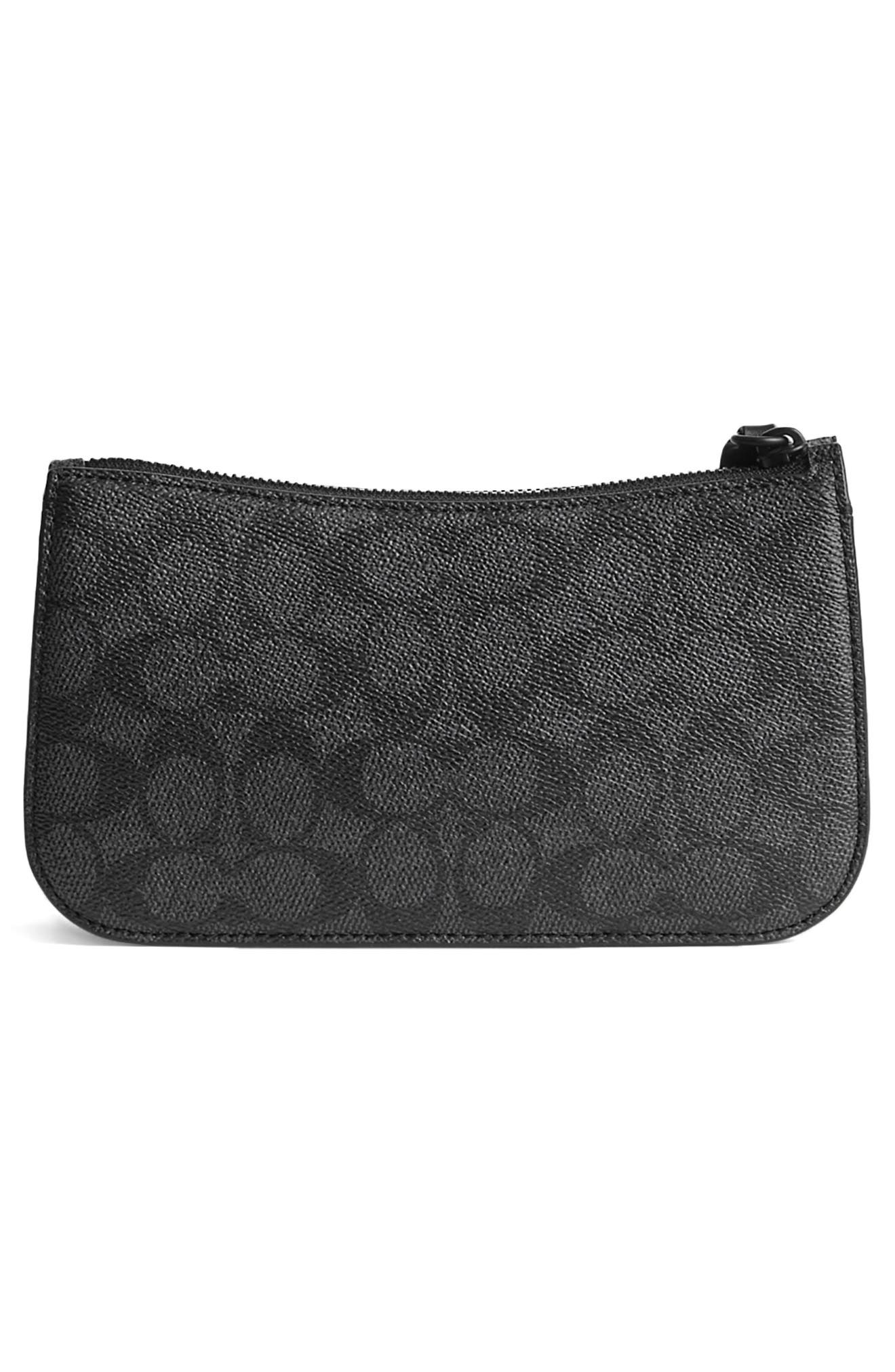 COACH Penn Signature Coated Canvas & Leather Shoulder Bag, Alternate, color, 