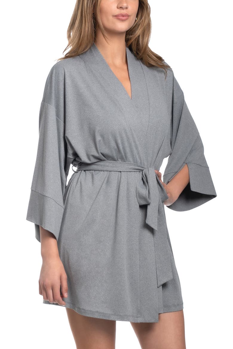 Short Robe, Alternate, color, HEATHER GRAY