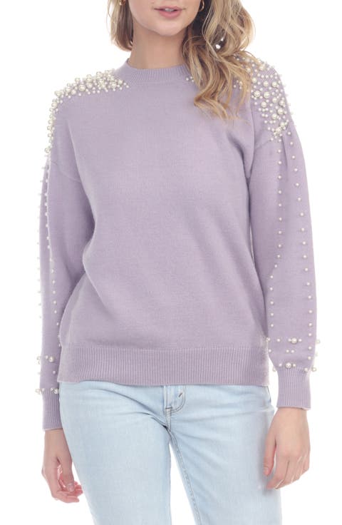 Imitation Pearl Sweater