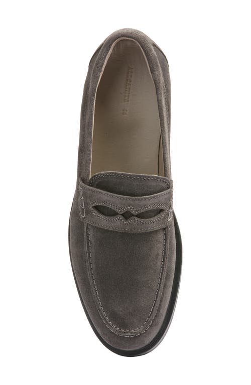 Allsaints Harmon Penny Loafer In Gray