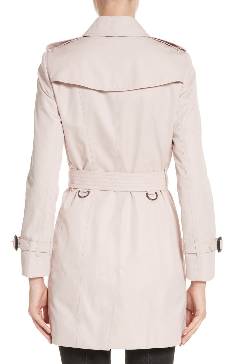 Burberry Sandringham Mid Slim Trench Coat, Alternate, color, 