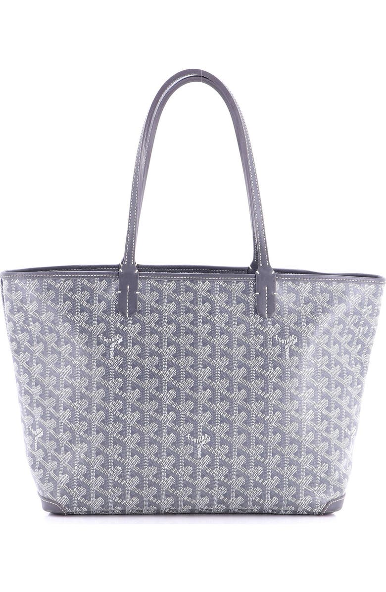 Pre-Owned Goyard Artois Tote Coated Canvas PM, Main, color, Gray