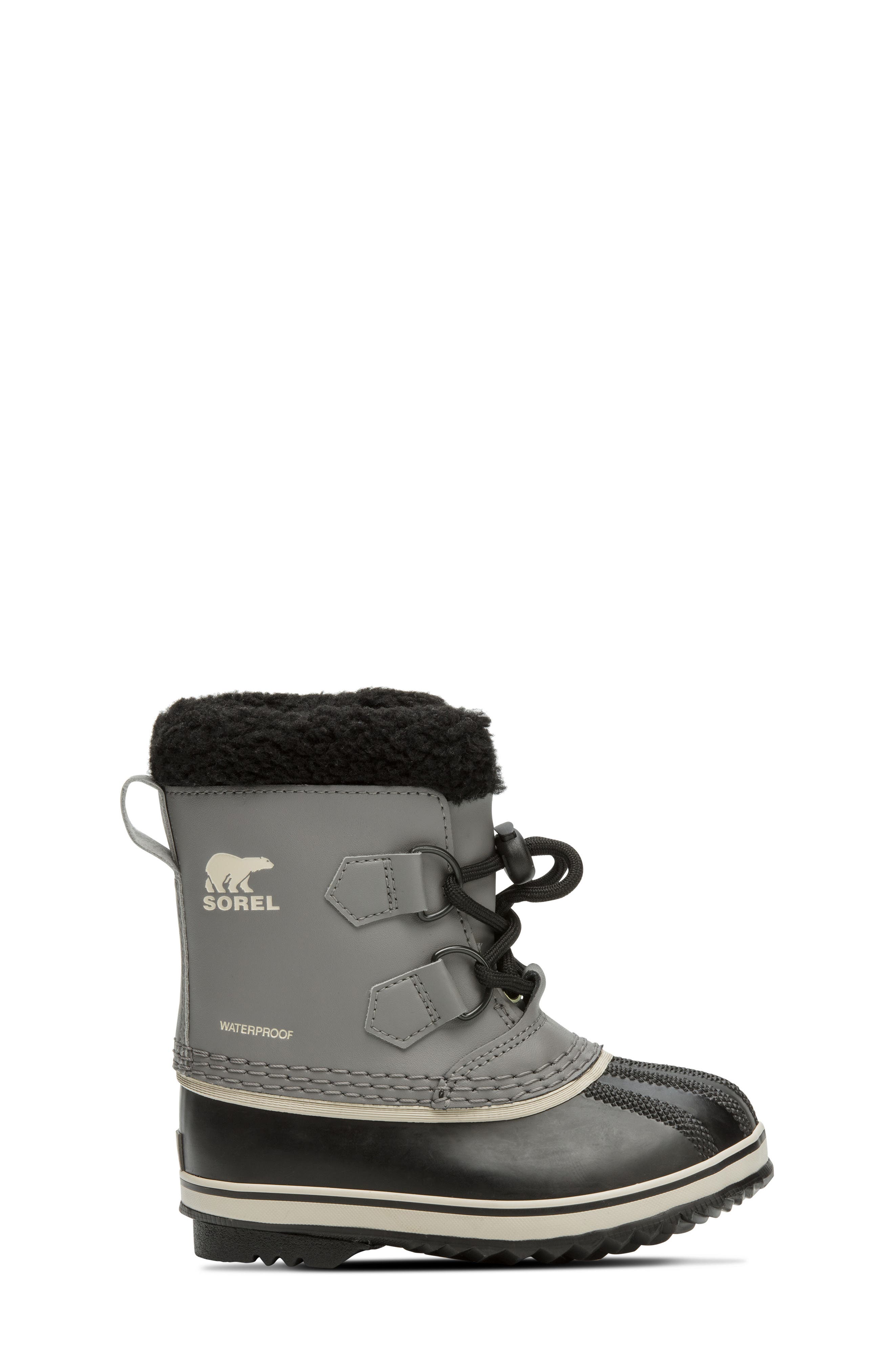 SOREL Kids' Yoot Pac Waterproof Snow Boot, Alternate, color, Quarry/ Black