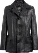 Schott NYC Backstage Leather Car Coat