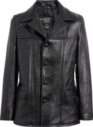 Schott NYC Backstage Leather Car Coat