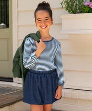Lands' End Girls Denim Bubble Skort
