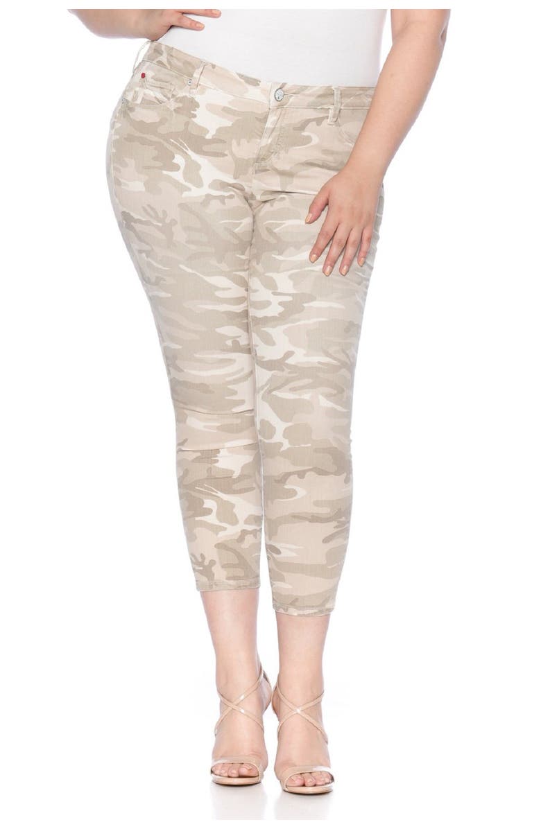 SLINK Jeans Camo Print Mid Rise Ankle Skinny Jeans, Main, color, 