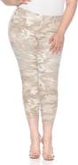 SLINK Jeans Camo Print Mid Rise Ankle Skinny Jeans