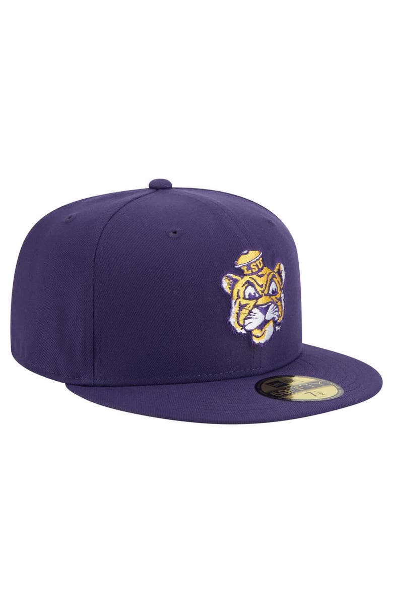 New Era Men's New Era Purple LSU Tigers Vault 59FIFTY Fitted Hat, Alternate, color, 