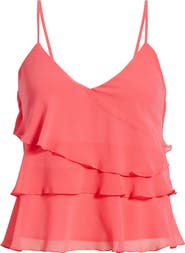 Open Edit Ruffle Tiered Camisole