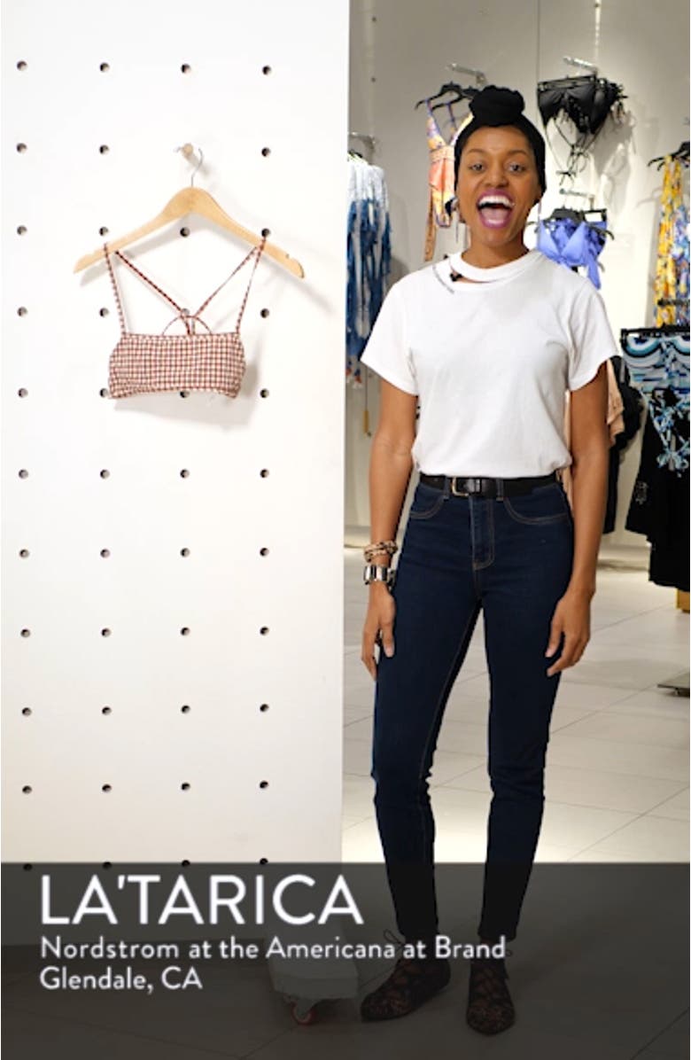 Gingham Bikini Top, sales video thumbnail