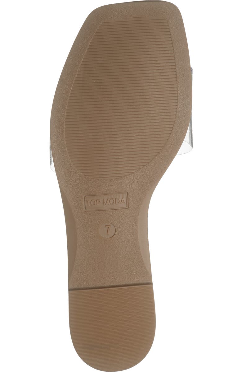 TOP MODA Moana Slide Sandal, Alternate, color, Clear