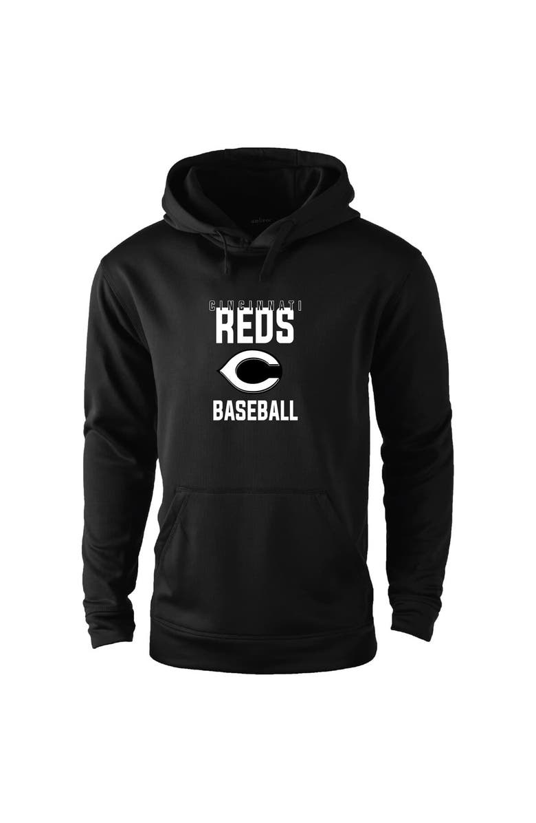 DUNBROOKE Men's Dunbrooke Black Cincinnati Reds Champion Pullover Hoodie, Main, color, Black