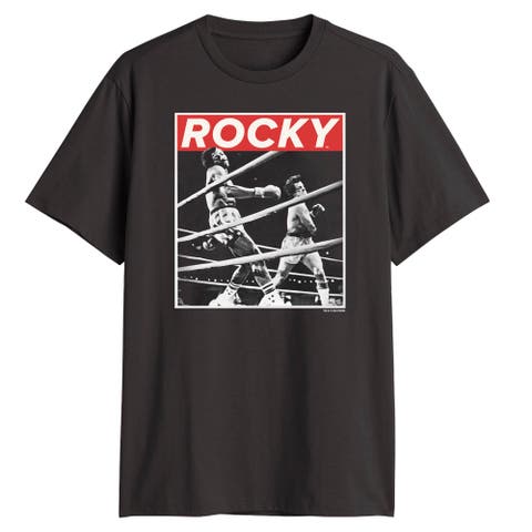 Men's Rocky Savage Punch Poster  Graphic T-Shirt