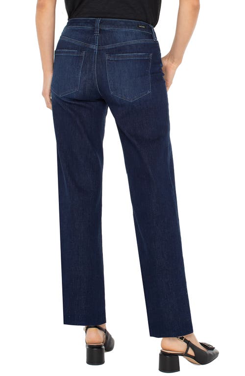 Liverpool Los Angeles Kennedy Mid Rise Straight Leg Jeans In Upland In Blue