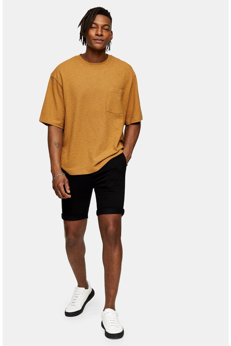 Stretch Skinny Chino Shorts, Alternate, color, NEW BLACK