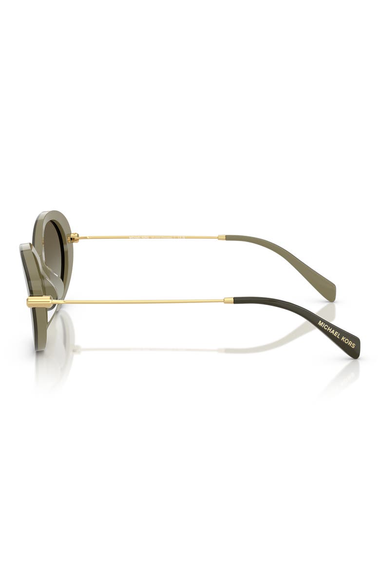 53mm Gradient Oval Sunglasses, Alternate, color, OLIVE SMOKE / OLIVE GRADIENT