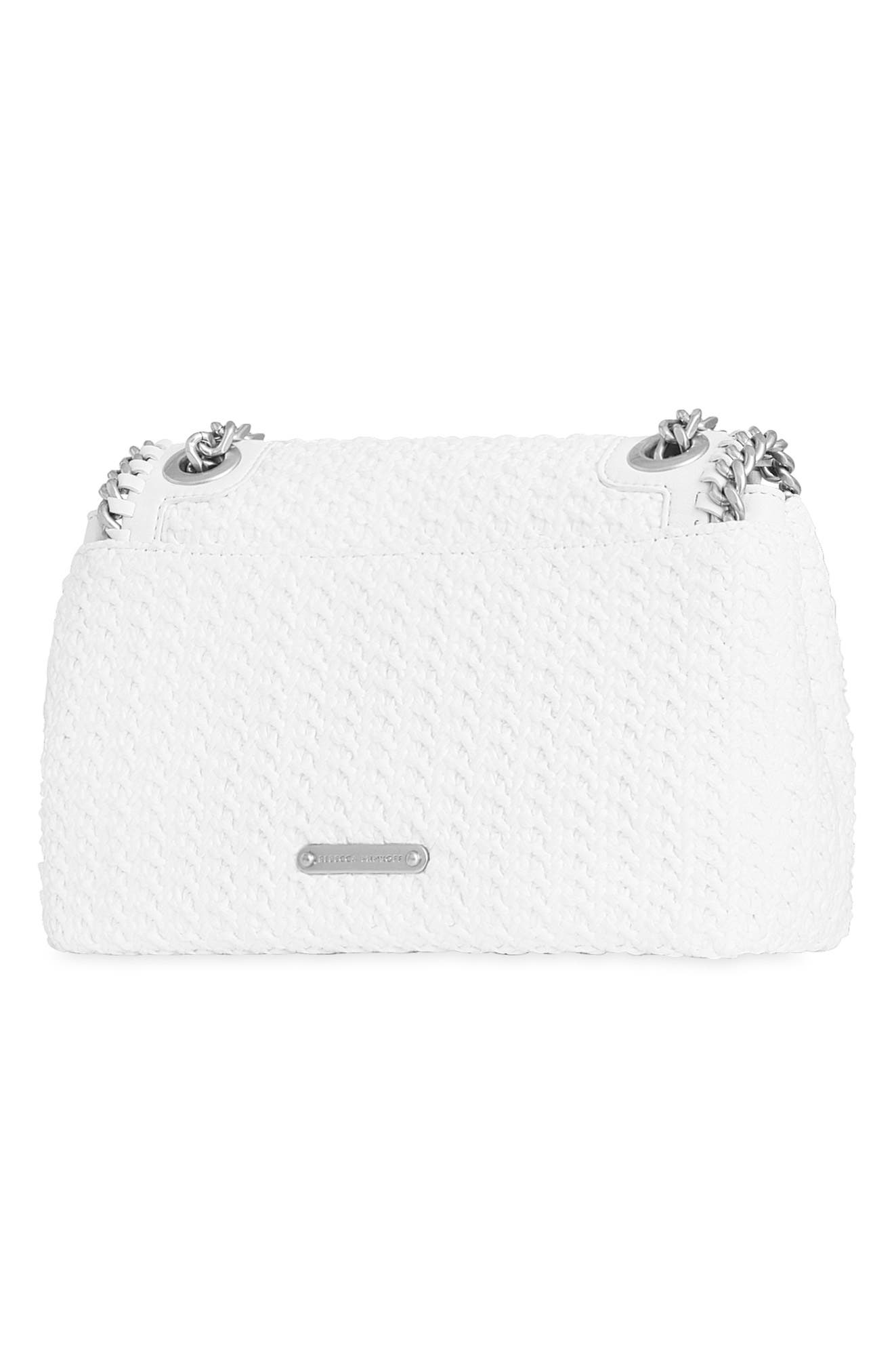 Rebecca Minkoff Edie Whipstitch & Chain Faux Leather Crossbody, Alternate, color, 