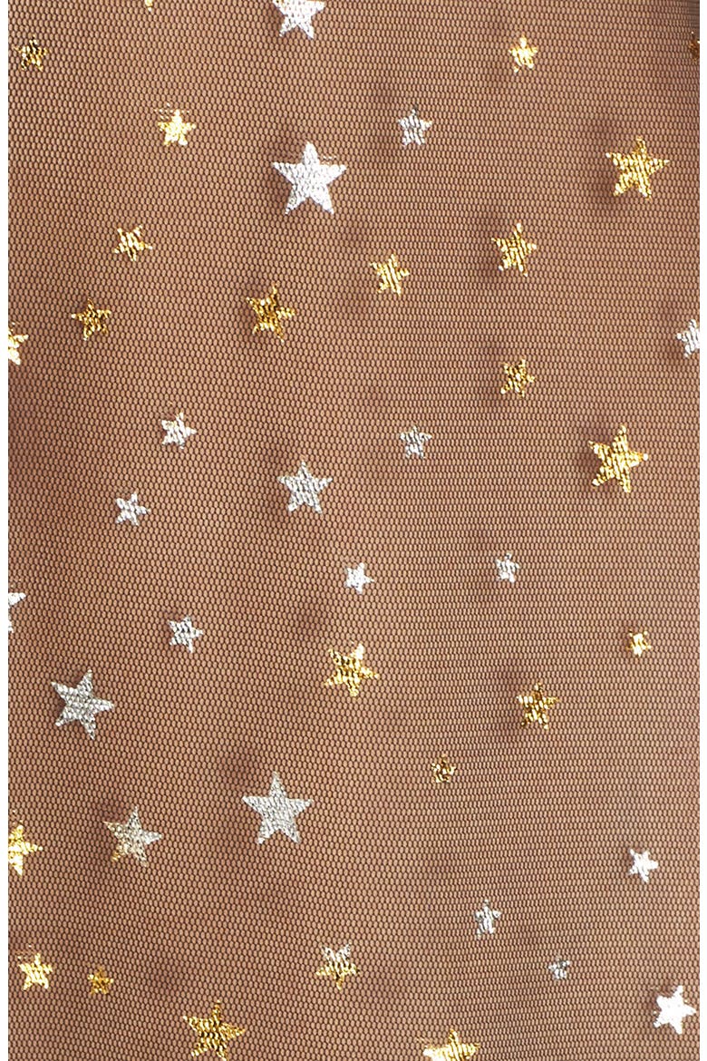 Glitter Star Sheer Full Slip, Alternate, color, BLACK
