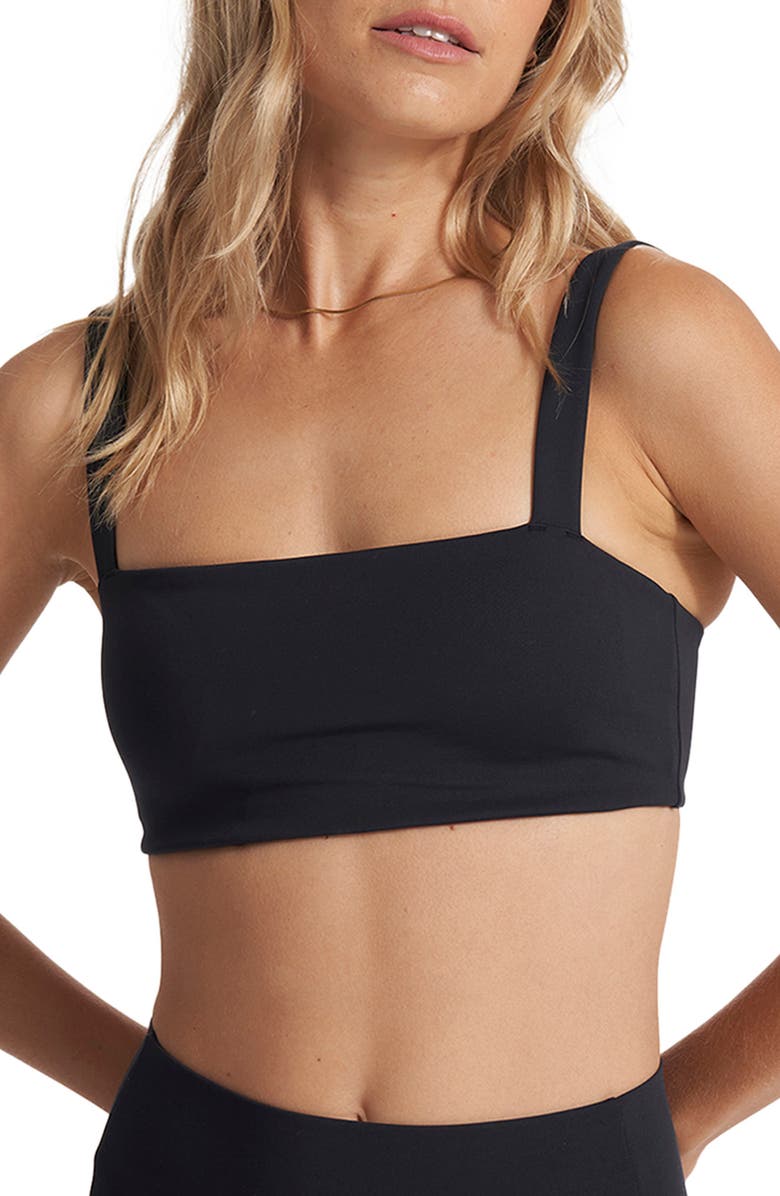 Vuori Evolve Square Neck Bra, Main, color, Black