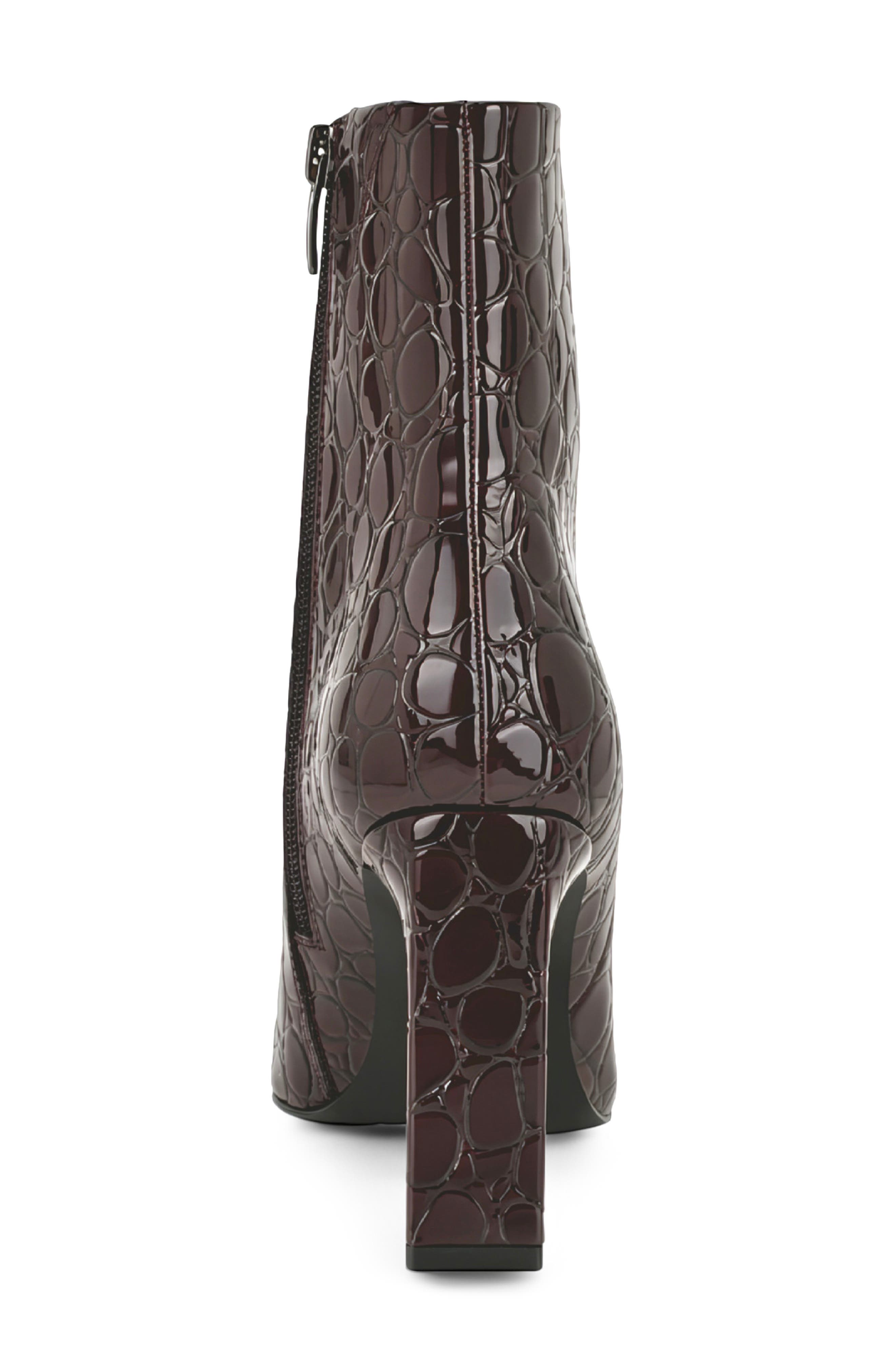 Todaye Bootie, Alternate, color, DARK RED