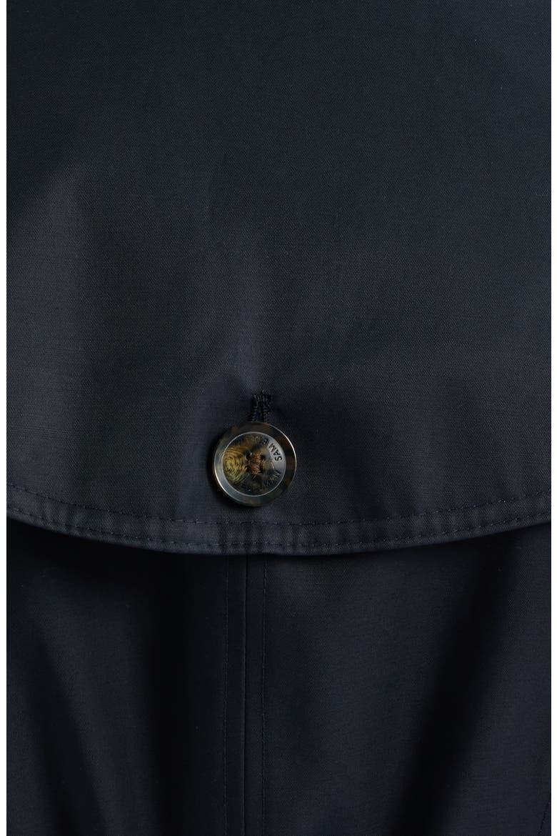 Tie Belt Trench Coat, Alternate, color, NAVY