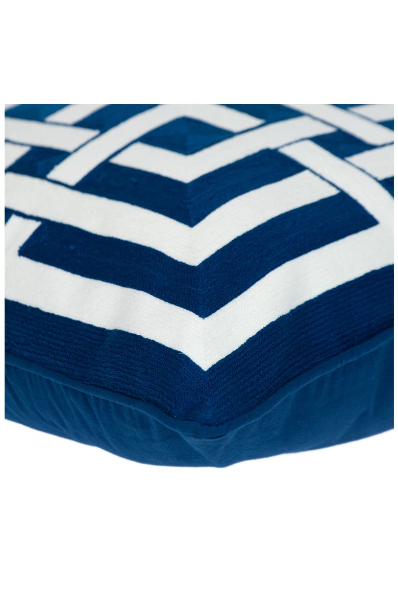 Abalia Throw Pillow, Alternate, color, BLUE