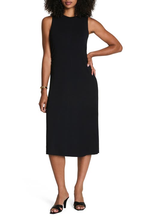 Ruched Sleek Jersey Tank Dress (Regular & Plus)