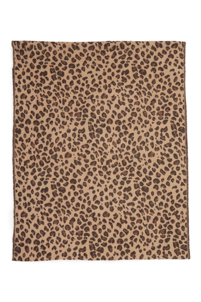 Leopard Pattern Infinity Scarf, Alternate, color, TAN MULTI