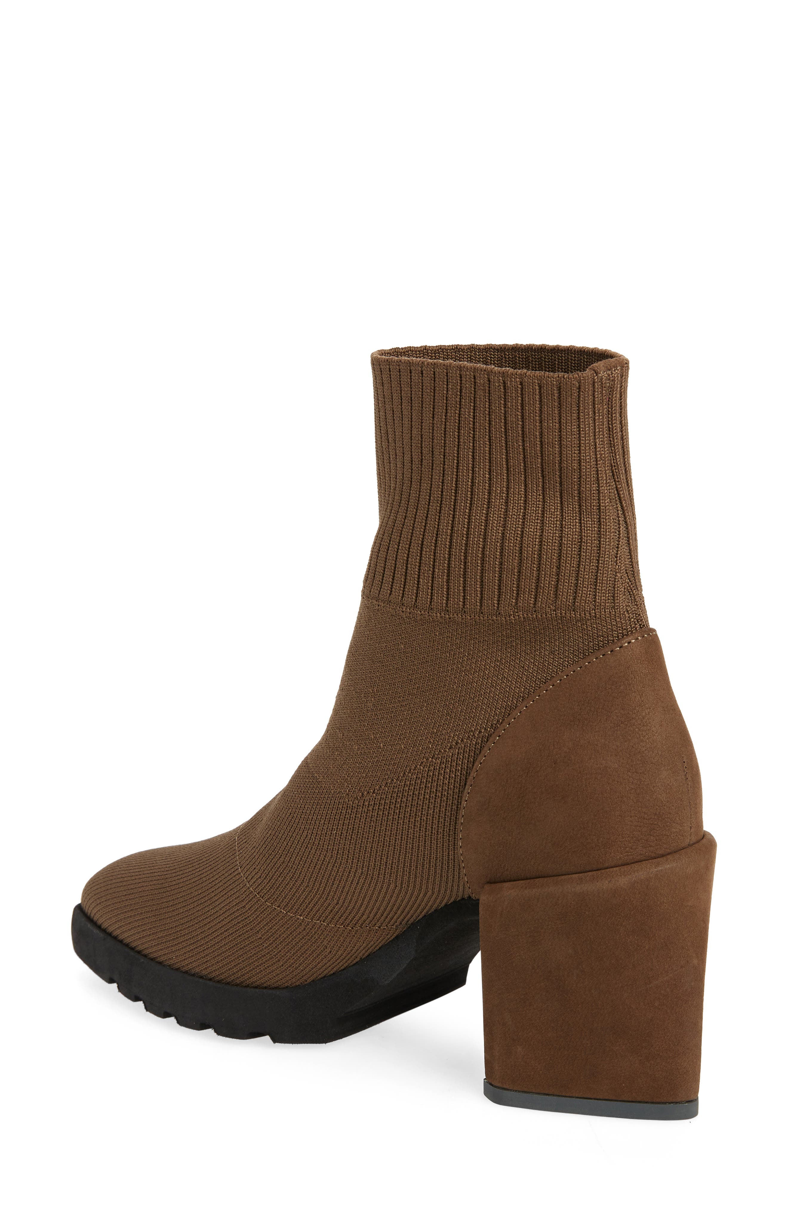 Eileen Fisher Spell Stretch Knit Bootie, Alternate, color, Antelope