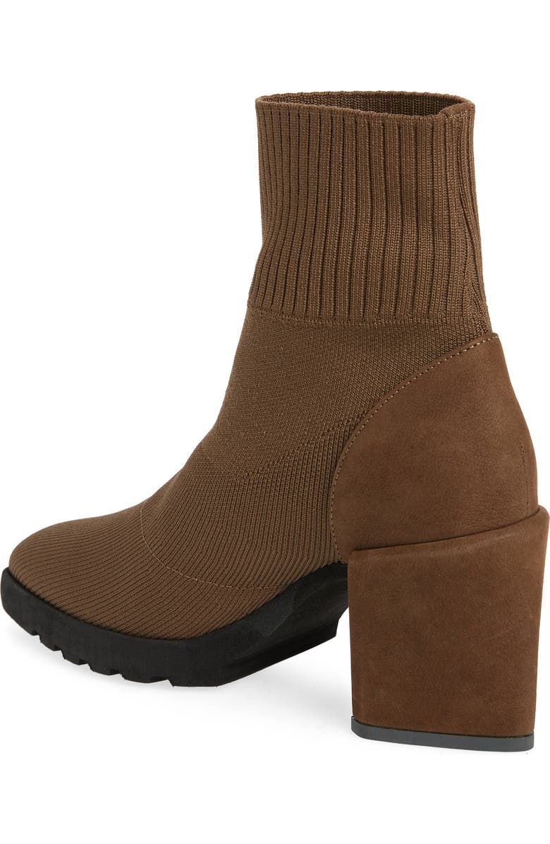 Eileen Fisher Spell Stretch Knit Bootie, Alternate, color, Antelope