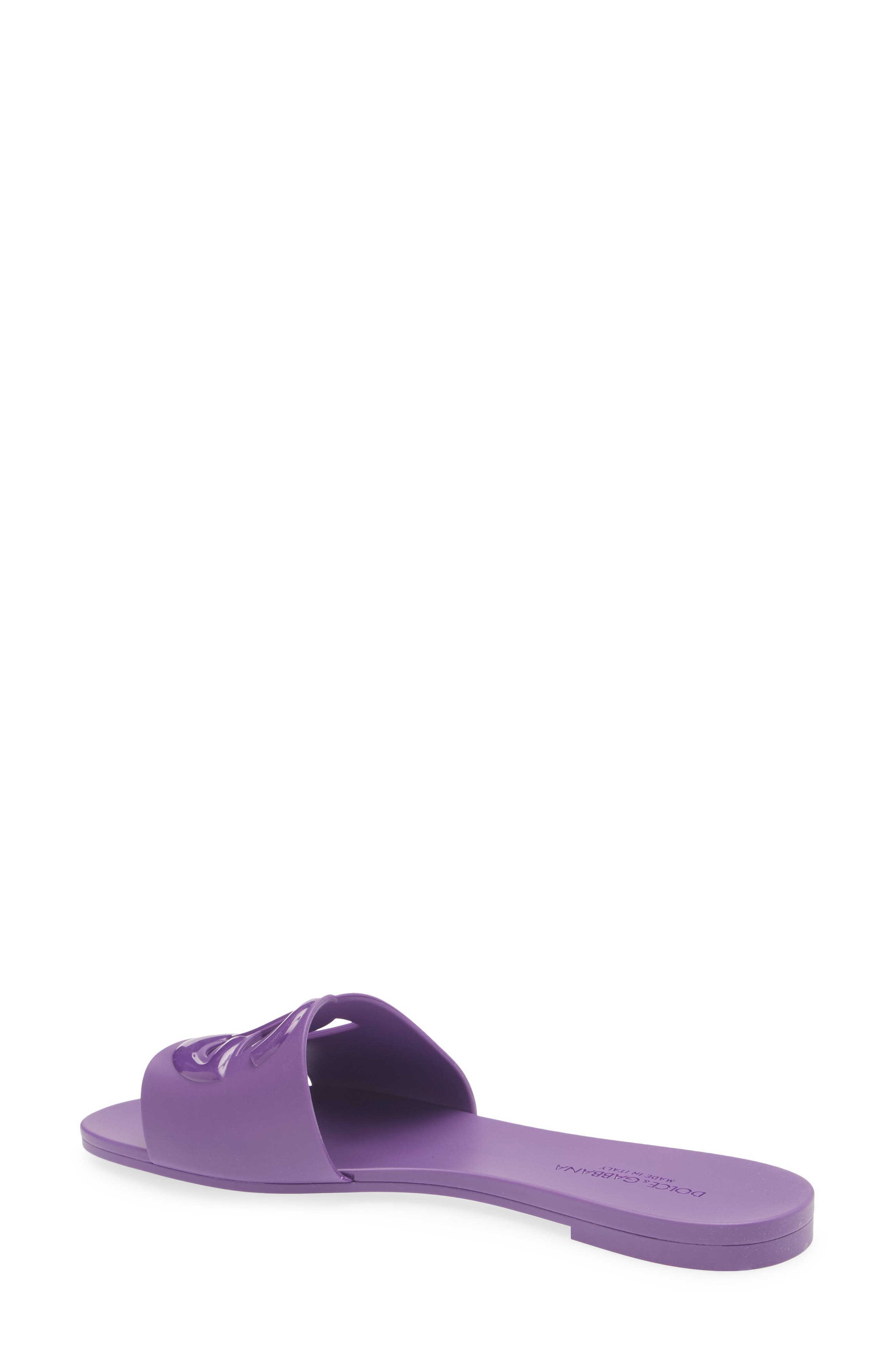 Bianca Interlock Slide Sandal, Alternate, color, 8H438 VIOLA BRILLANTE 1