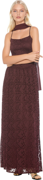 Alexia Admor Marin Draped Bodice Dropped Waist Gown