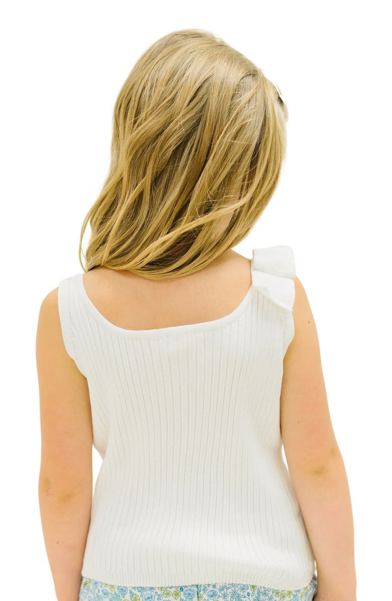 Hope & Henry Girls' Bow Sweater Tank, Kids, Alternate, color, White