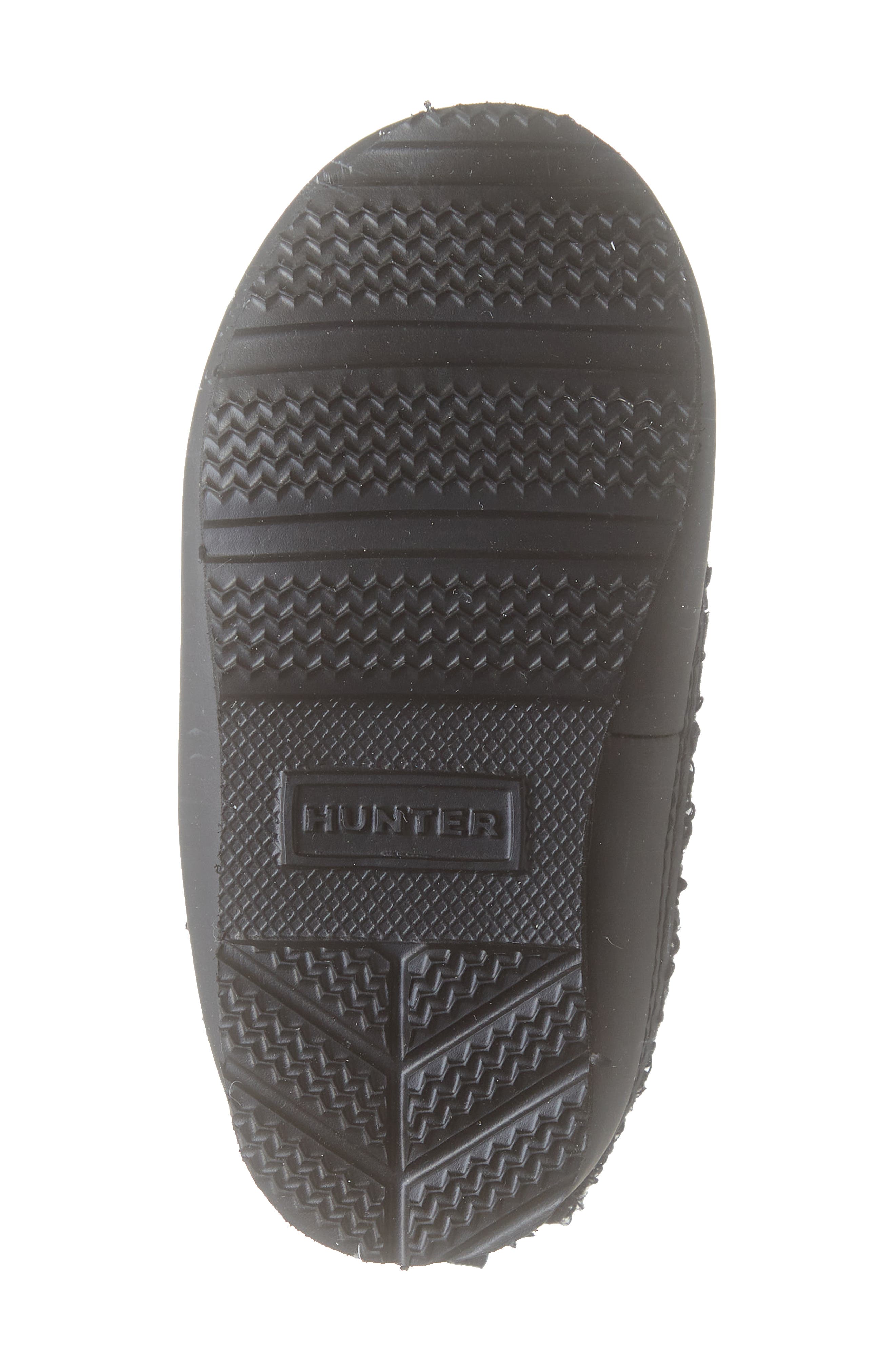 Hunter Water Resistant Fleece Slipper, Alternate, color, Black