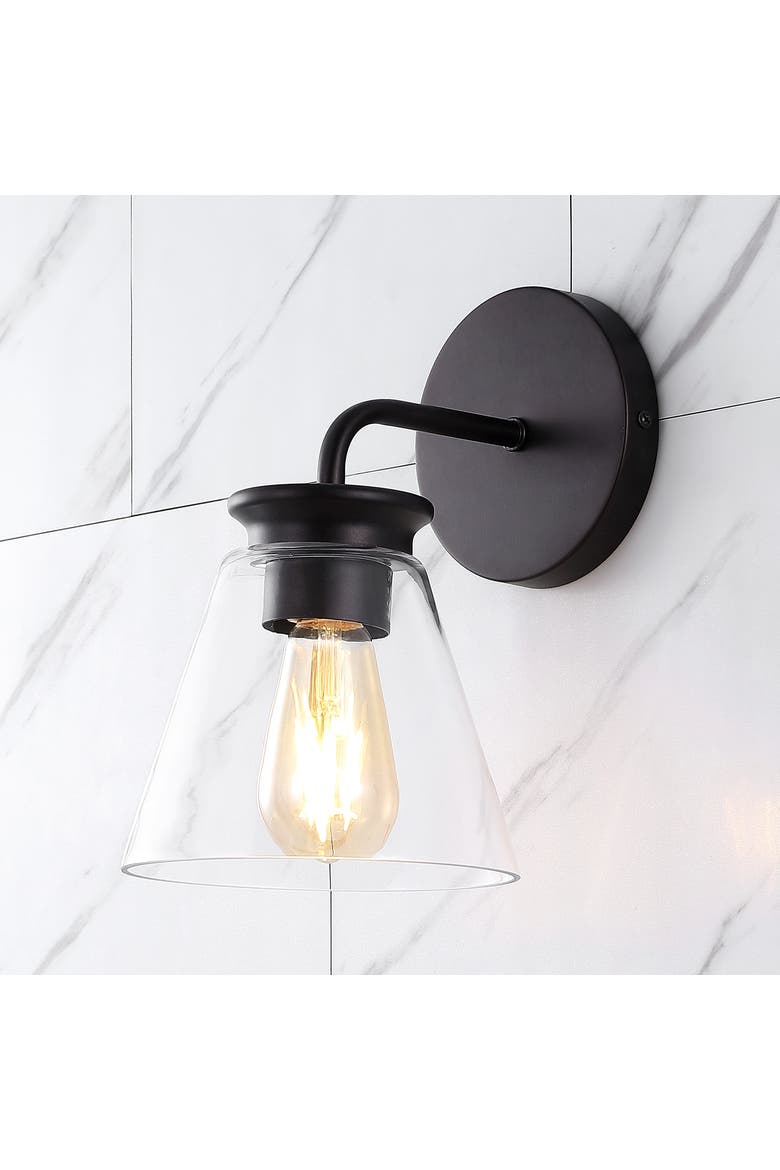 Kondo 1-Light Modern Farmhouse Iron LED Vanity, Alternate, color, Oil Rubbed Bronze