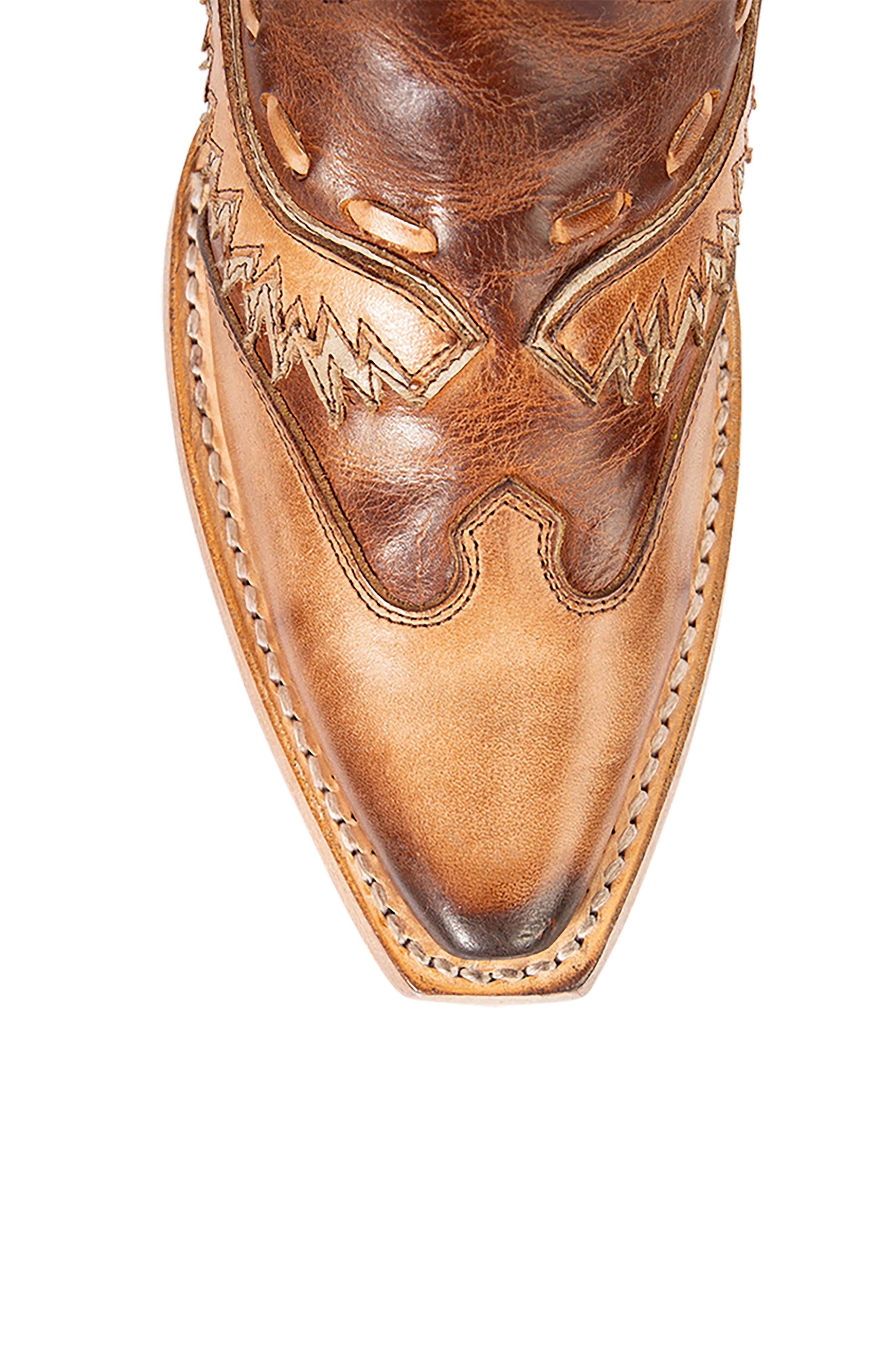 Wayne Leather Western Boot, Alternate, color, COGNAC MULTI