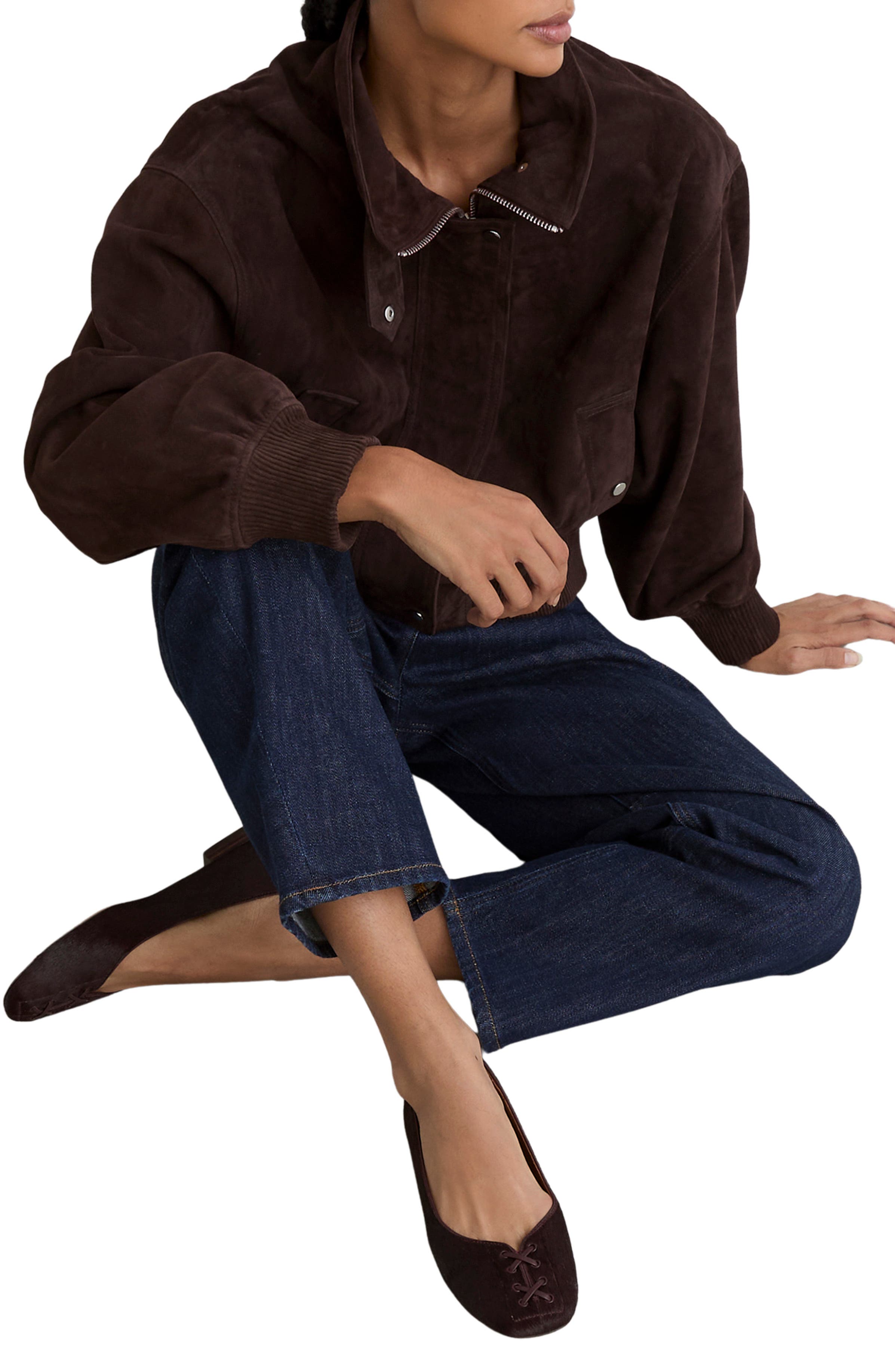Adrianna Genuine Calf Hair Flat, Alternate, color, BURGUNDY