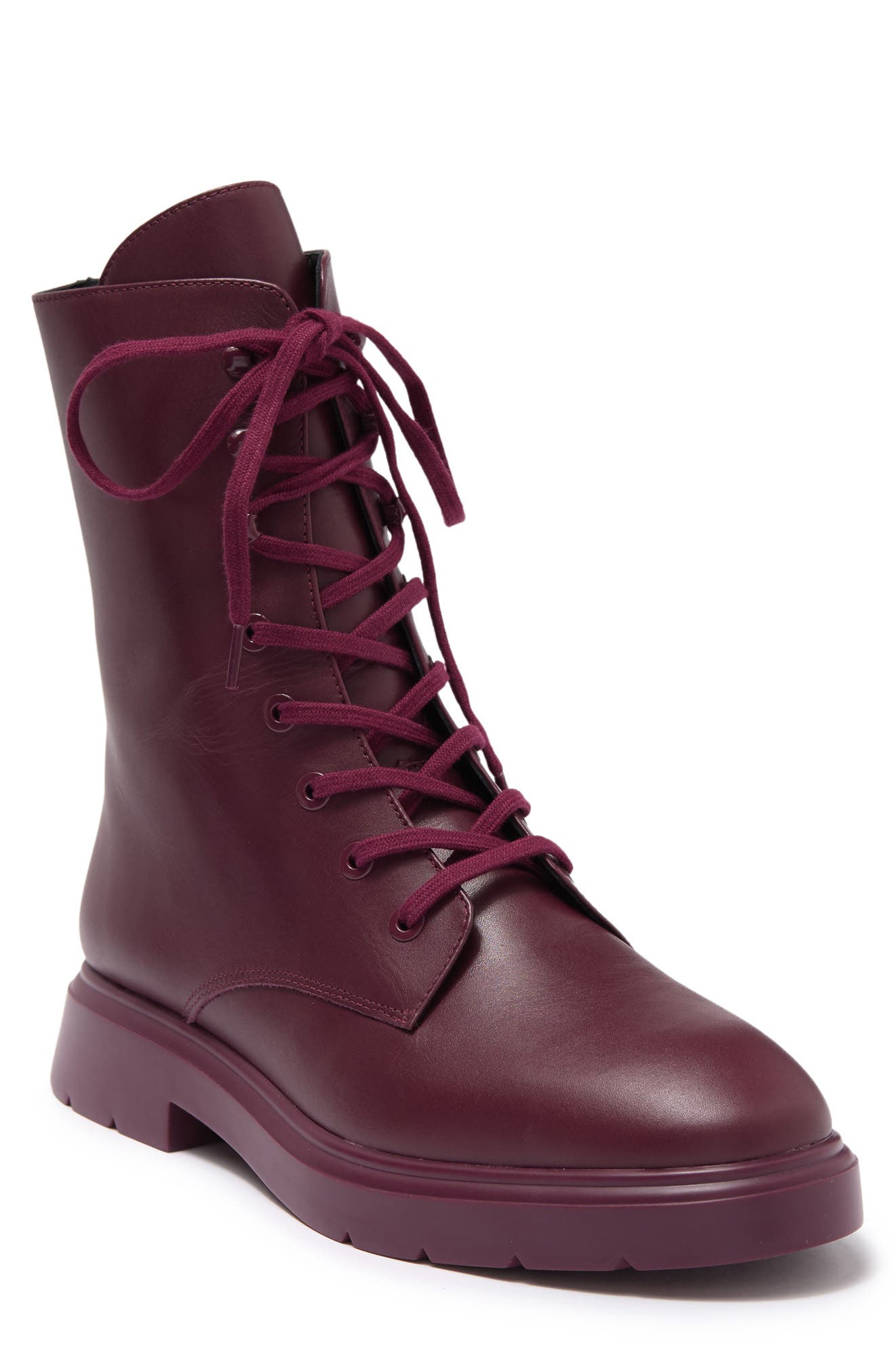 McKenzee Combat Boot, Main, color, CRANBERRY