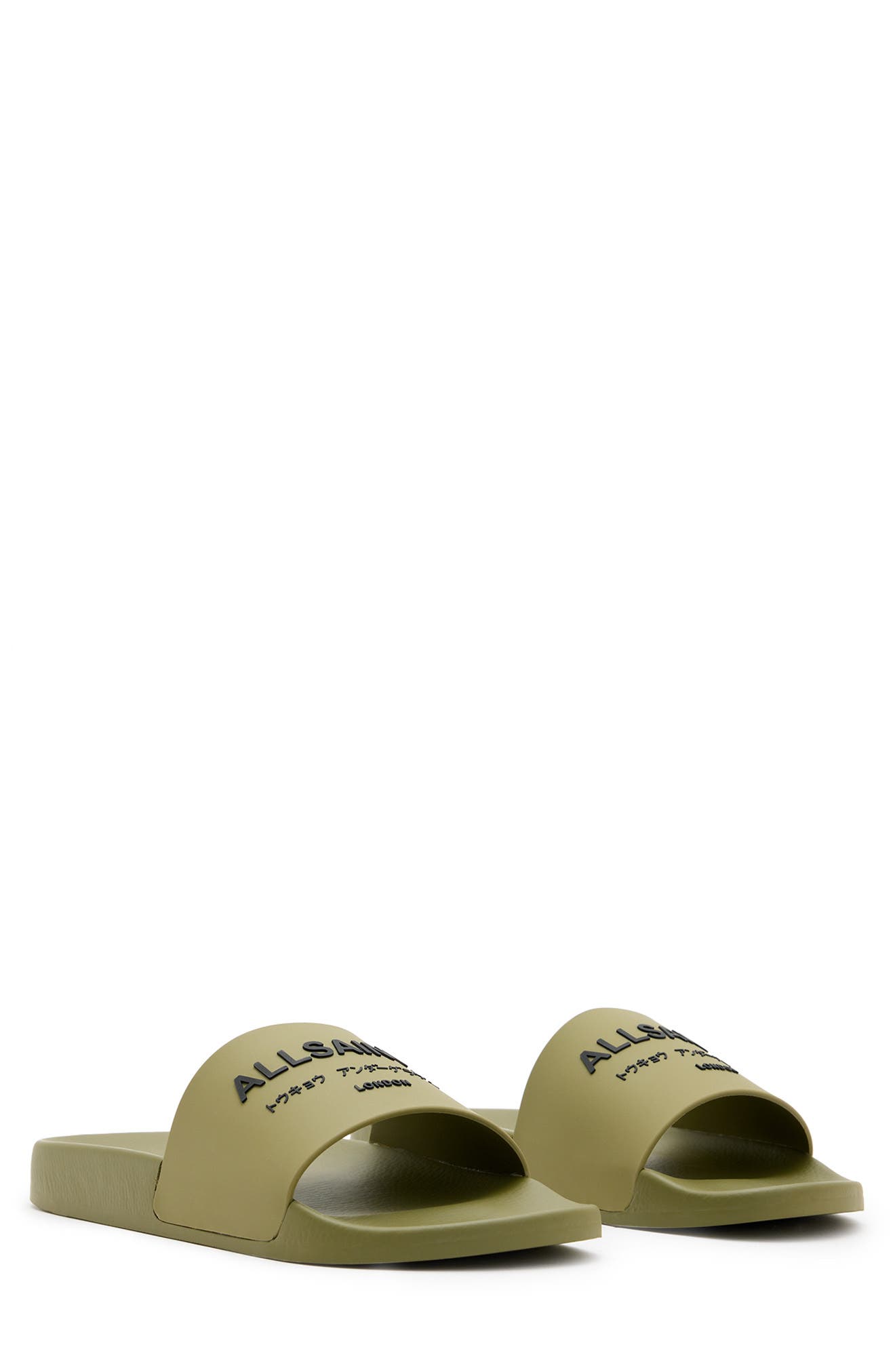 Underground Slide Sandal, Main, color, KHAKI GREEN