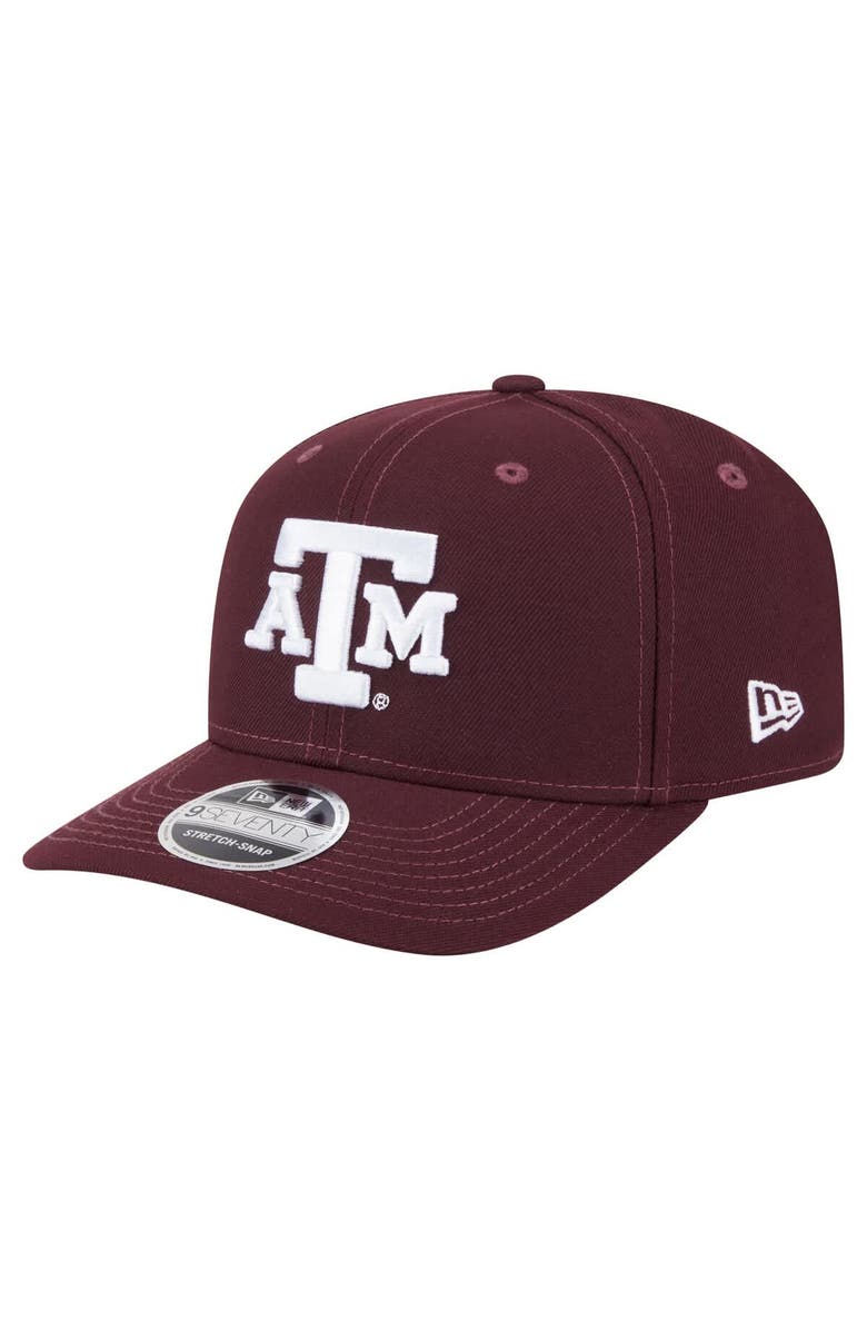 New Era Men's New Era Maroon Texas A&M Aggies Team Collective 9SEVENTY Stretch-Snap Adjustable Hat, Main, color, Maroon