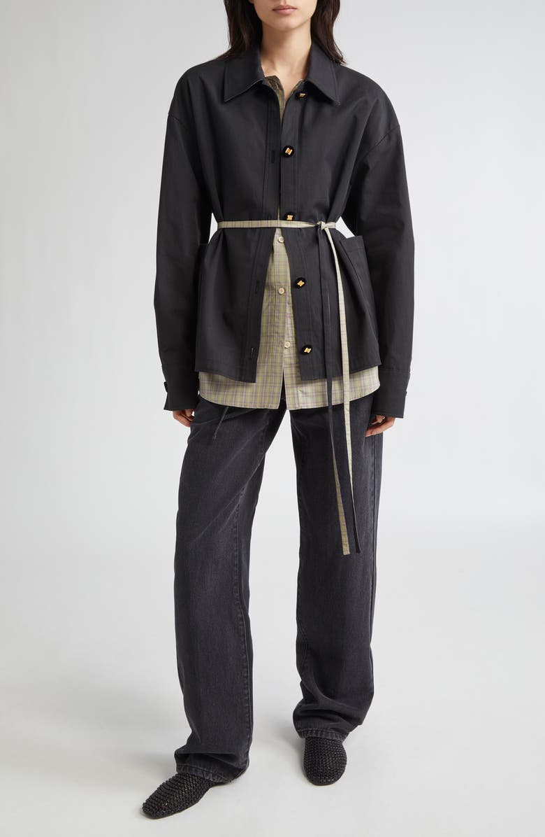 EENK Layered Shirt Jacket, Alternate, color, Black