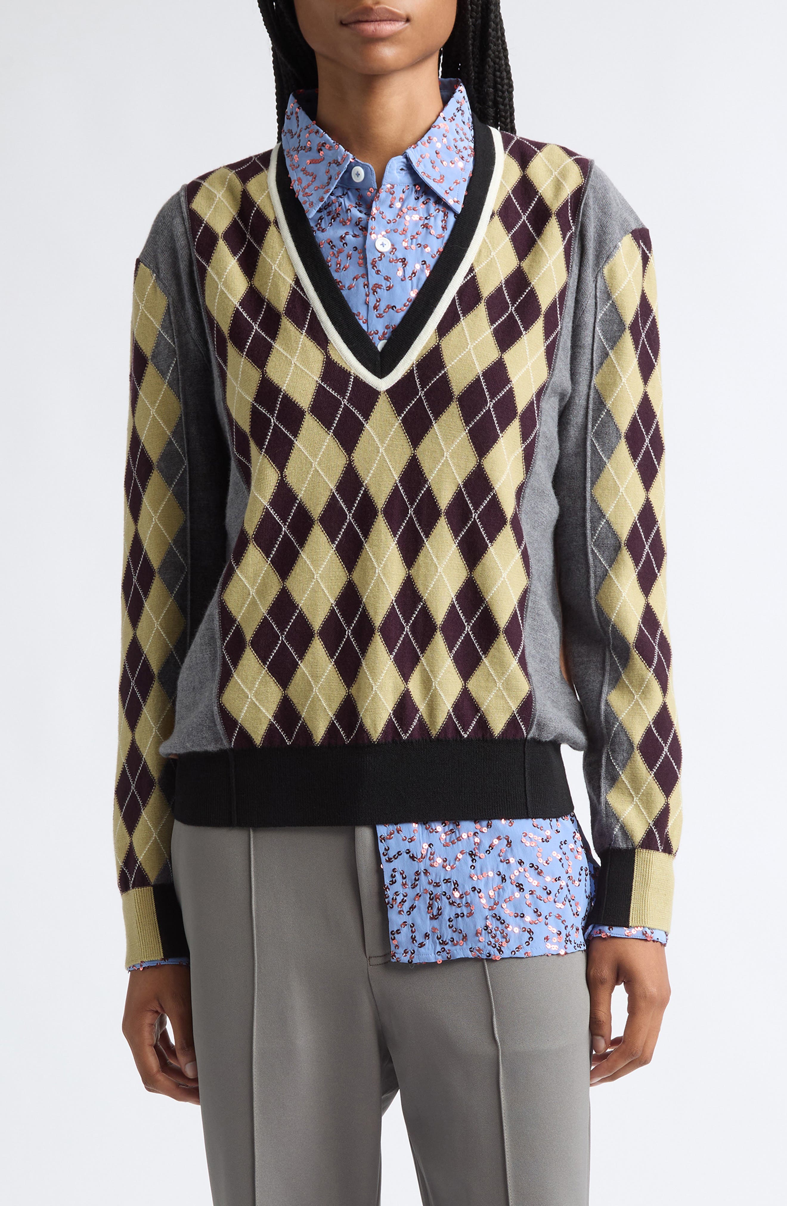 selected GREY MELANGE MULTI