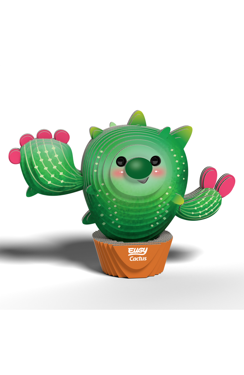 Eugy Puzzles Cactus 3D Puzzle - contains 44 puzzle pieces, Alternate, color, NO COLOR